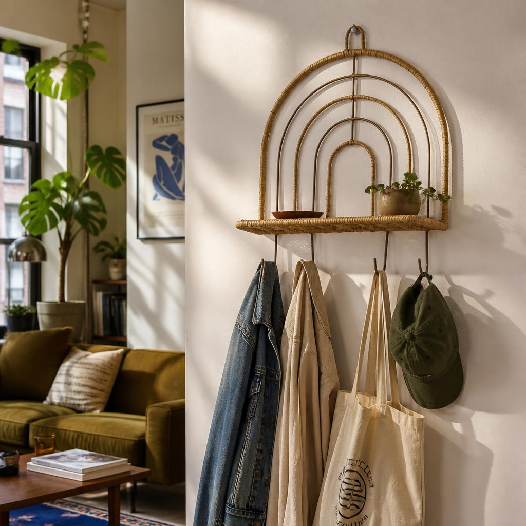 Rattan Wall Shelf